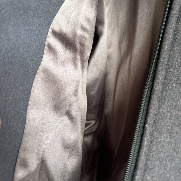 Vintage Fox Run Grey Red Wool Short Wool Parka S - Picture 5 of 8